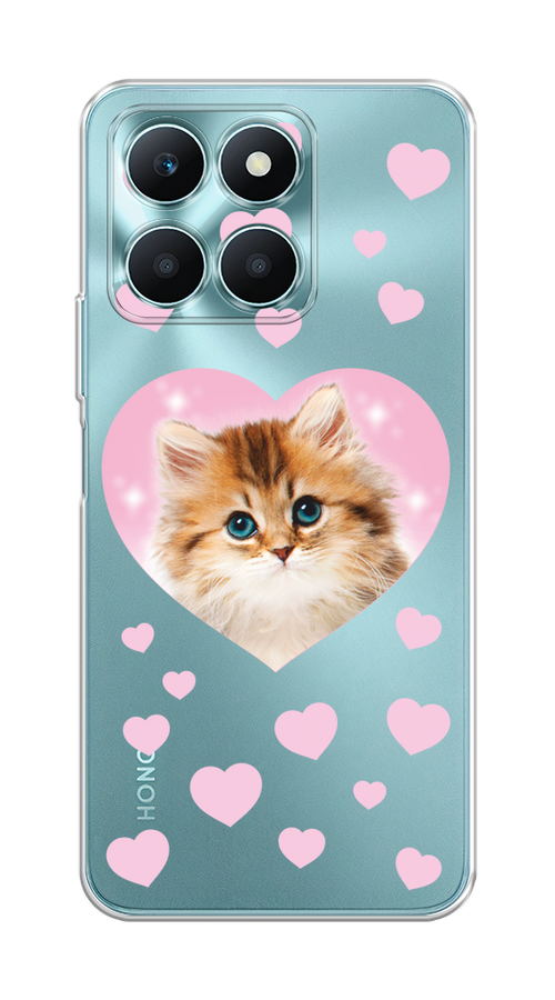 

Чехол на Honor X6A "Котенок в сердце", Розовый;оранжевый;белый;прозрачный, 6122050-1