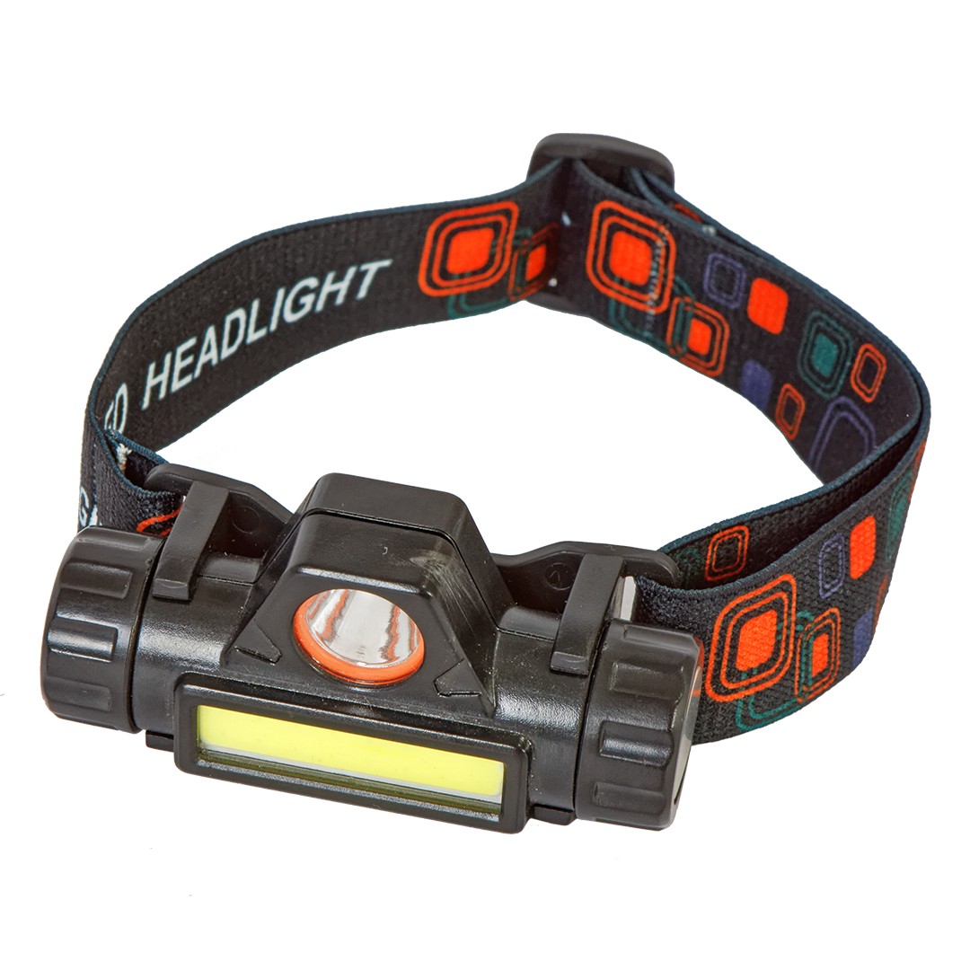 Светодиодный налобный аккумуляторный USB фонарь GLANZEN UFL-0300-101