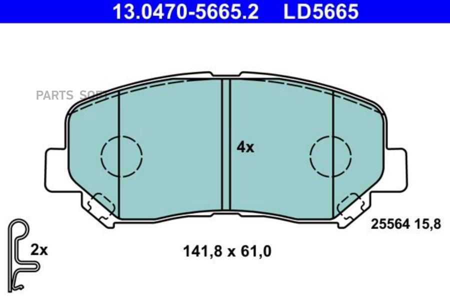 

Колодки Дисковые Передние Сeramic Mazda Cx-5 2.0/2.0D 11> 13.0470-5665.2