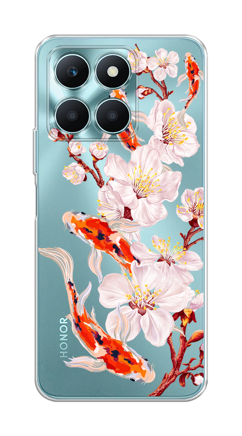 

Чехол на Honor X6A "Карпы и сакура", Оранжевый;розовый;бежевый;прозрачный, 6122050-1