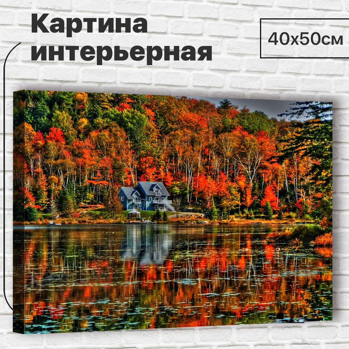 

Картина 40х50 см Яркая осень XL0068 с креплениями, XL0068