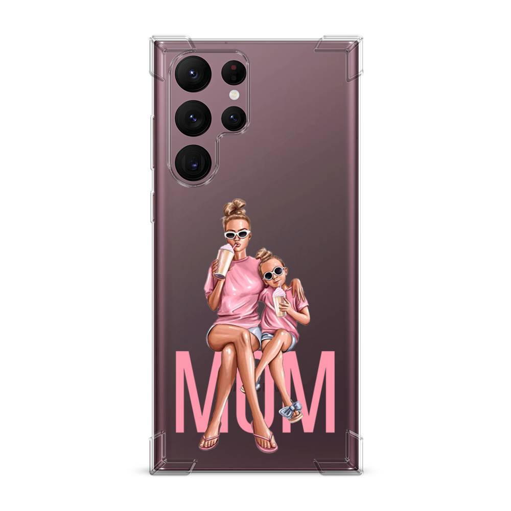 

Чехол Awog на Samsung Galaxy S22 Ultra / Самсунг S22 Ultra "Lovely mom", Синий;бежевый;розовый, 2104051-1
