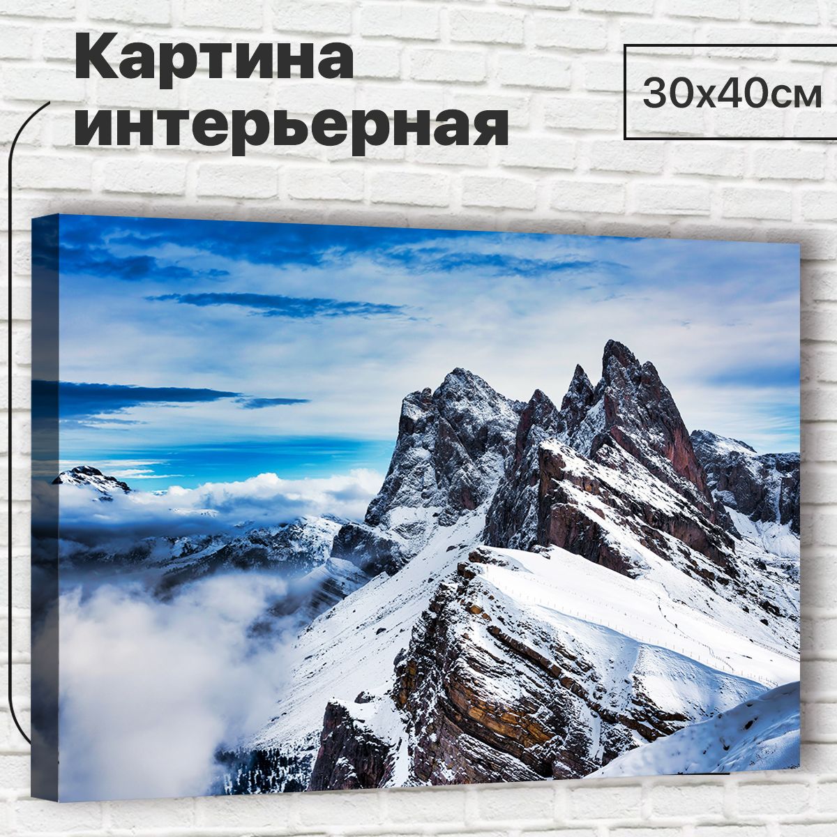 

Картина Альпы, 30х40 см М0058 с креплениями, М0058