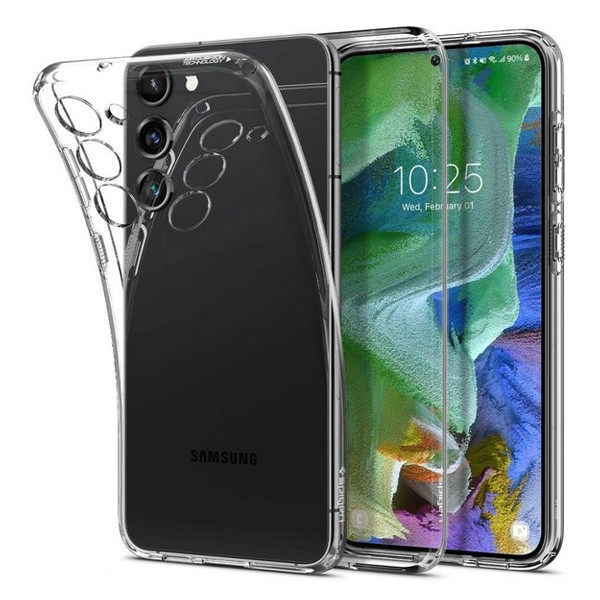 фото Чехол spigen liquid crystal для samsung galaxy s23+ (acs05662) прозрачный