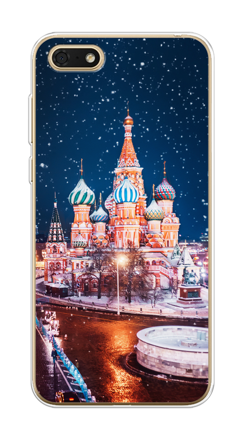 

Чехол на Honor 7A/7A Prime/Y5 Prime 2018/Y5 2018 "Москва 1", Коричневый;синий;белый, 6105850-1