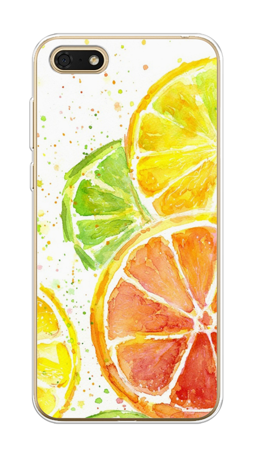 

Чехол на Honor 7A/7A Prime/Y5 Prime 2018/Y5 2018 "Цитрусовые", Белый;желтый;красный;зеленый, 6105850-1