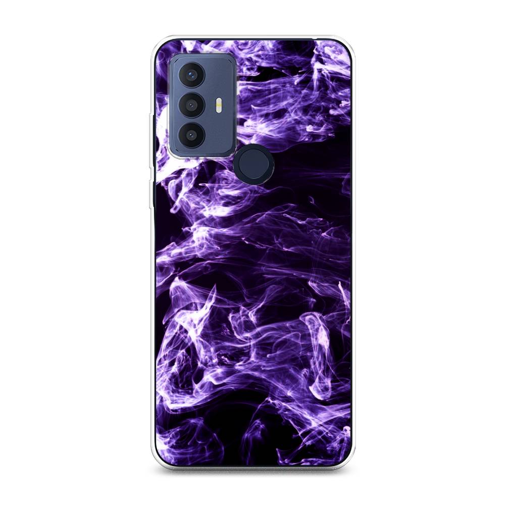 

Чехол для TCL 30E/30 SE/305/306 "Фиолетовый дым", Фиолетовый;белый;черный, 290450-3