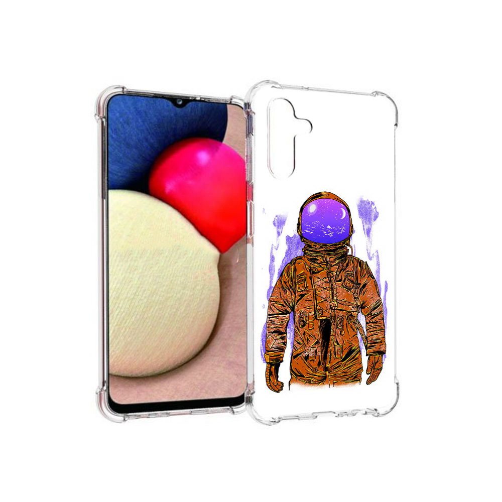 

Чехол MyPads Tocco для Samsung Galaxy A13 5G нарисованный мужчина в скафандре, Прозрачный, Tocco