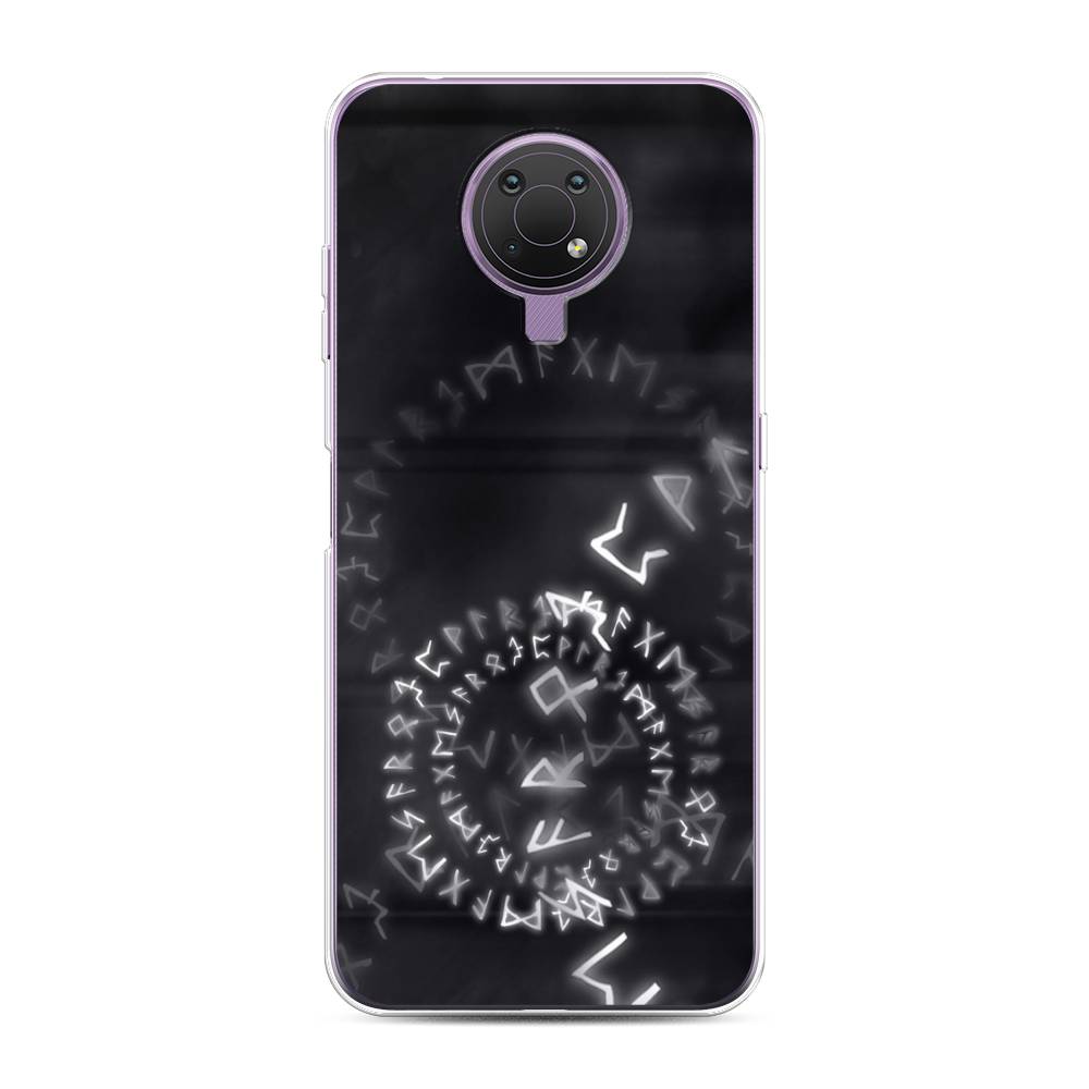 

Чехол на Nokia G20"Руны", Серый;черный, 124050-3