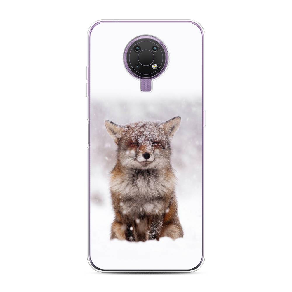 

Чехол на Nokia G20"Зимняя лиса", Белый;серый;коричневый, 124050-1