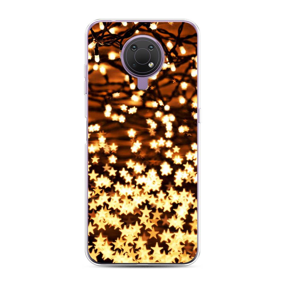 

Чехол на Nokia G20"Новогодняя гирлянда", Золотистый, 124050-5