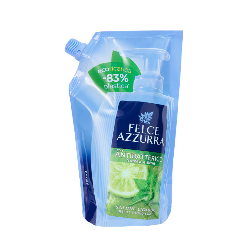 Жидкое мыло Felce Azzurra Liquid Soap Antibacterial Mint and Lime 500 мл мыло жидкое aura antibacterial 2 5 л