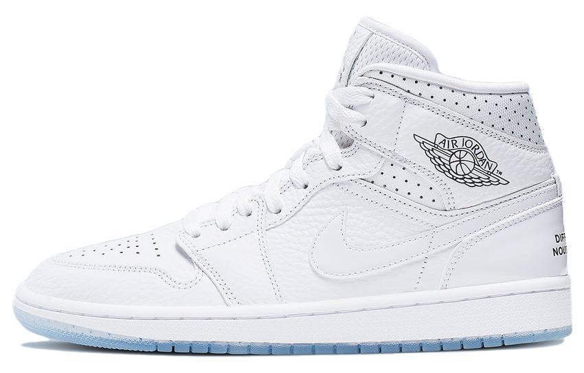 

Кеды унисекс Jordan Air Jordan 1 Mid Nos Differences Nous Unissent белые 36.5 EU, Белый, Air Jordan 1 Mid Nos Differences Nous Unissent