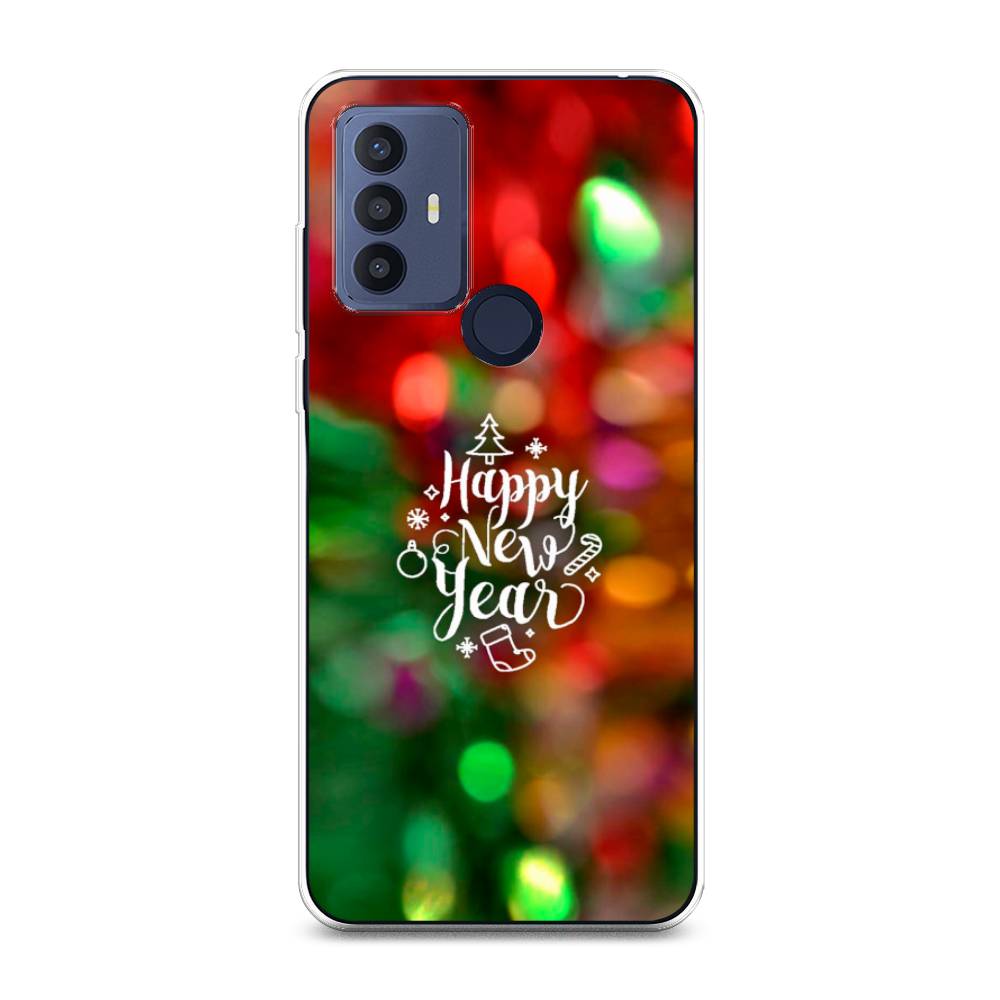 

Чехол для TCL 30E/30 SE/305/306 "Новый Год на елке", Зеленый;красный;желтый, 290450-5