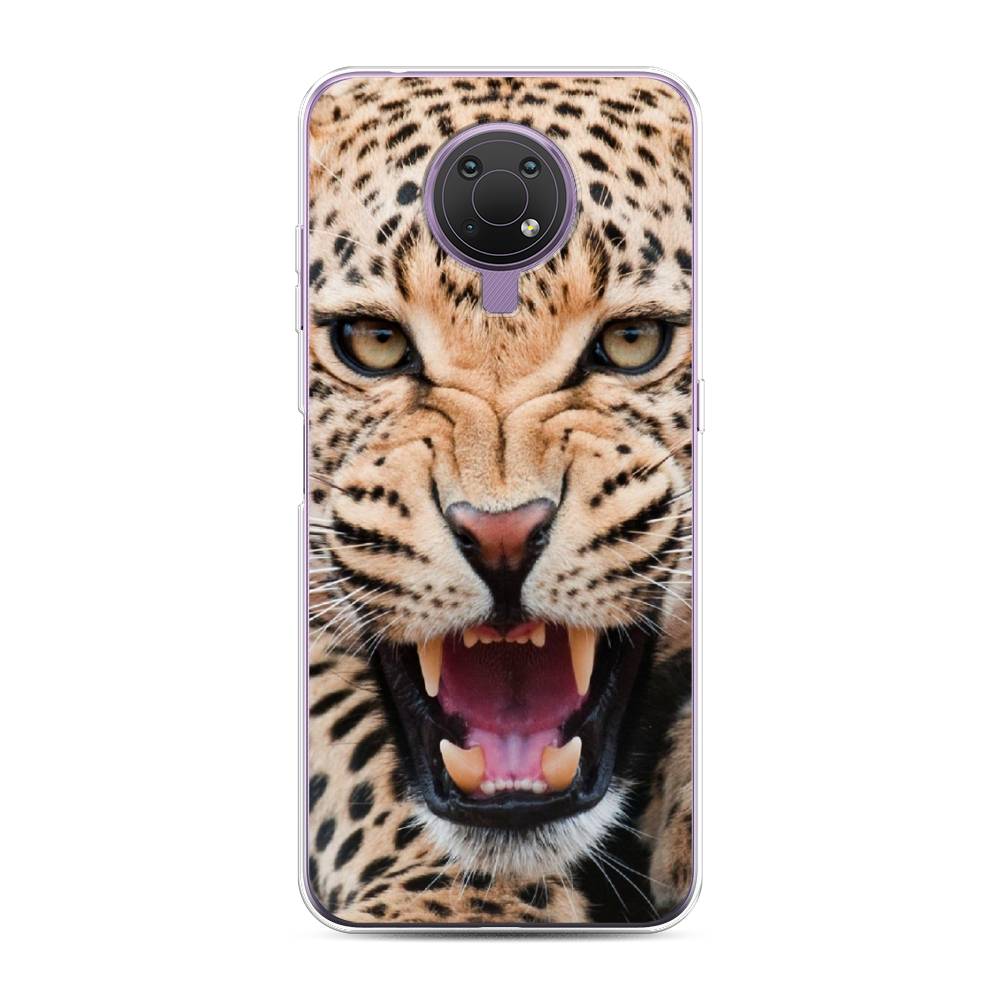 

Чехол на Nokia G20"Леопард 3d", Бежевый;черный, 124050-6