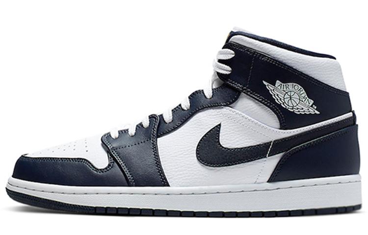 

Кеды унисекс Jordan Air Jordan 1 Mid Obsidian синие 44 EU, Синий, Air Jordan 1 Mid Obsidian