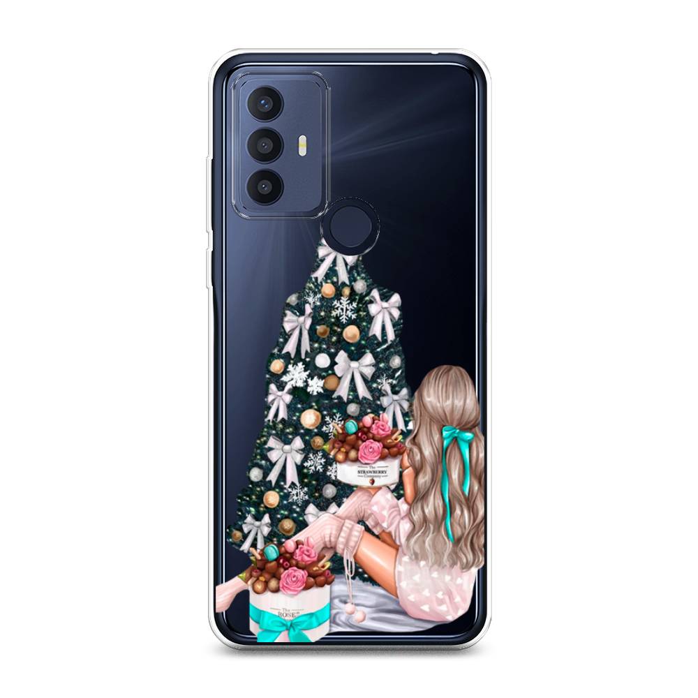 

Чехол для TCL 30E/30 SE/305/306 "New Year", Зеленый;бежевый;голубой, 290450-5