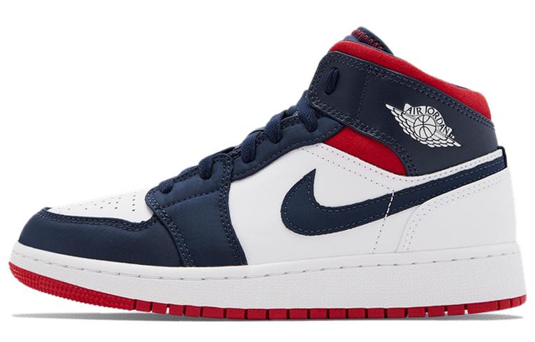 

Кеды унисекс Jordan Air Jordan 1 Mid Olympic GS разноцветные 35.5 EU, Разноцветный, Air Jordan 1 Mid Olympic GS