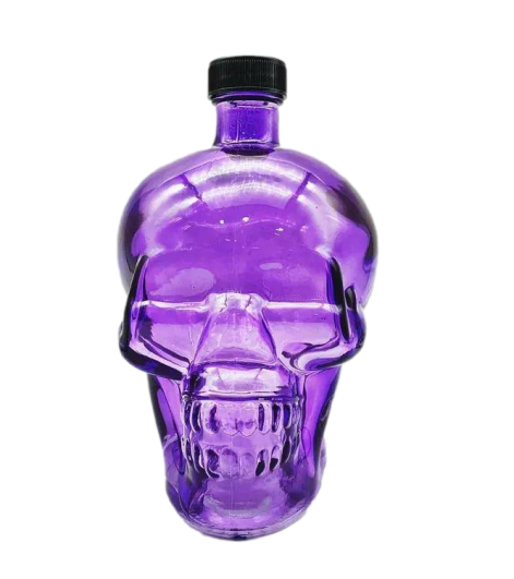 Бутылка для напитков Череп 740 мл фиолетовая