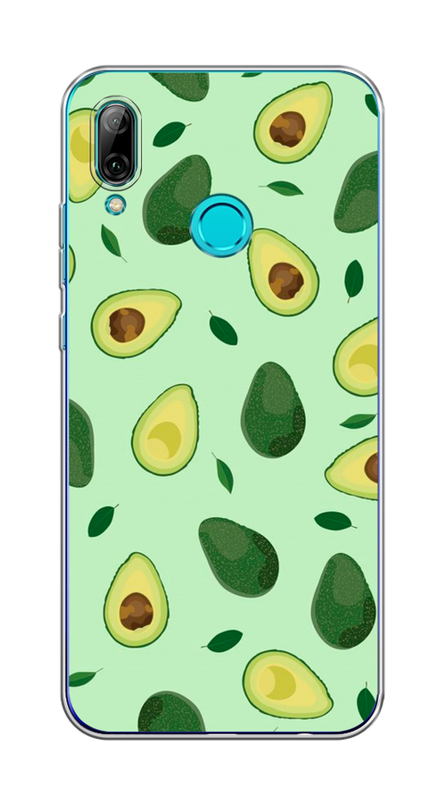 

Чехол на Honor 10 Lite, Huawei P Smart 2019 "Blue avocado", Коричневый;зеленый, 67550-1