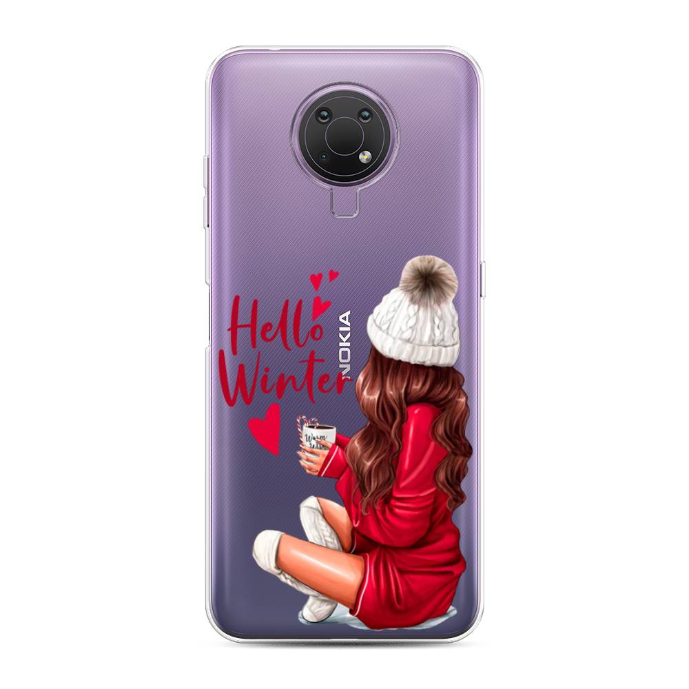 

Чехол на Nokia G20"Hello winter", Красный;белый;коричневый, 124050-5