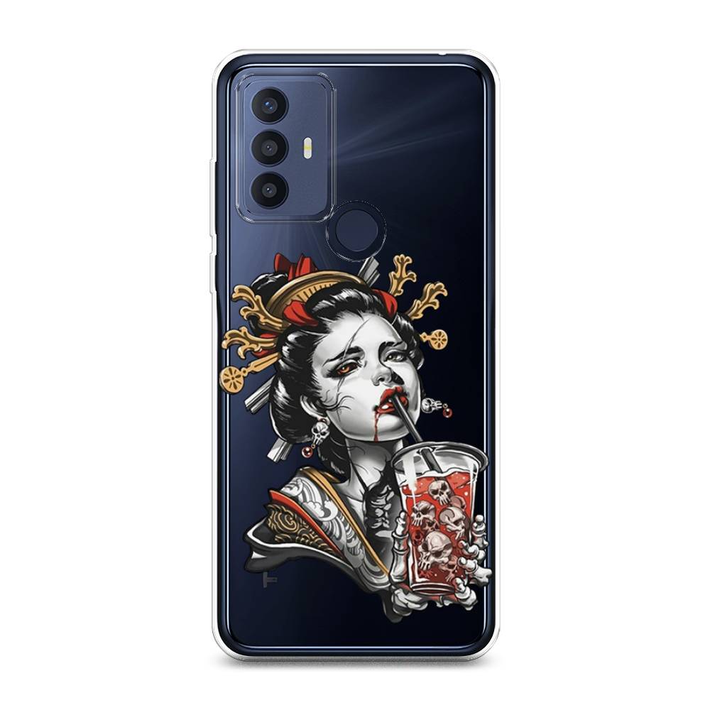 

Чехол для TCL 30E/30 SE/305/306 "Опасная гейша", Красный;черный;серый, 290450-4