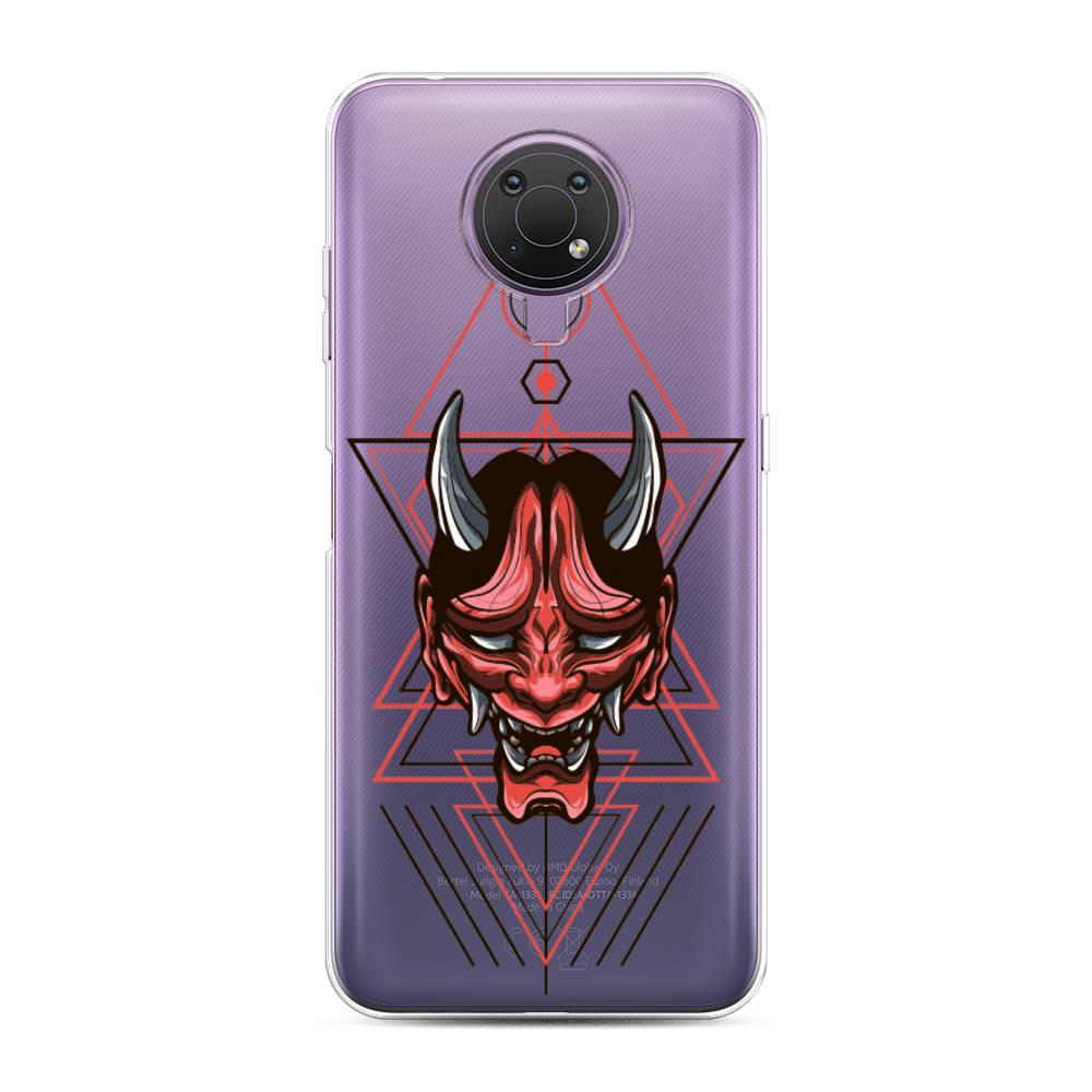 

Чехол на Nokia G20"Hanya Oni mask", Серый;красный;черный, 124050-4
