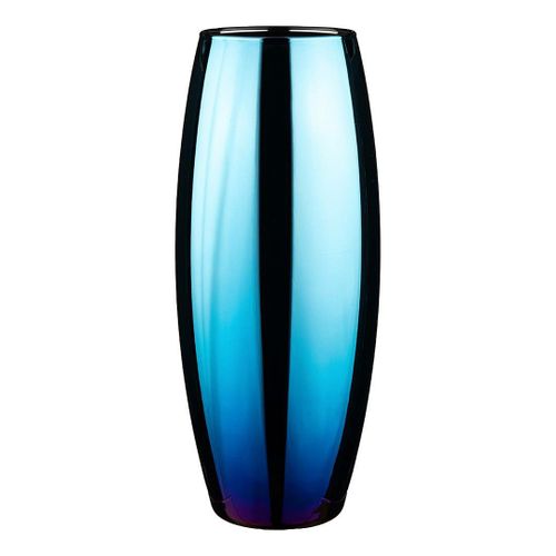 фото Ваза стеклянная для цветов lefard лавандовый аметист 265 мм синяя
