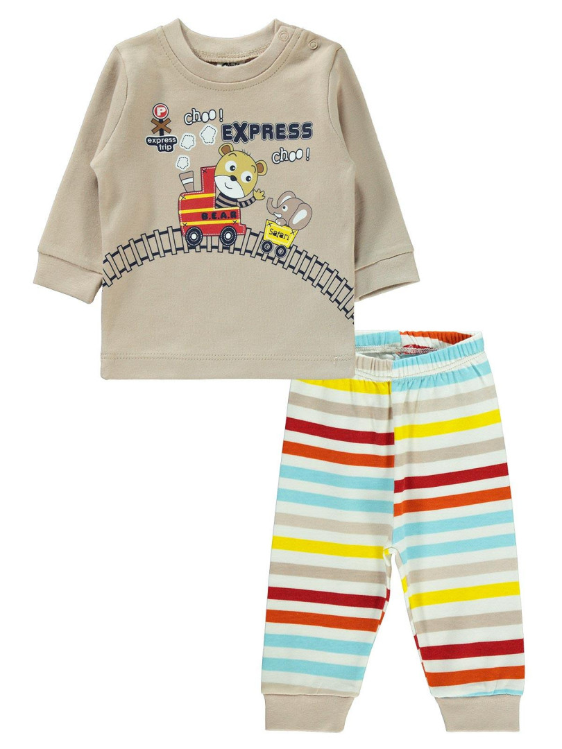 

Пижама Civil Baby 223512366Y21-1 темно-коричневый 0-3 мес (доставка из-за рубежа), 223512366Y21-1
