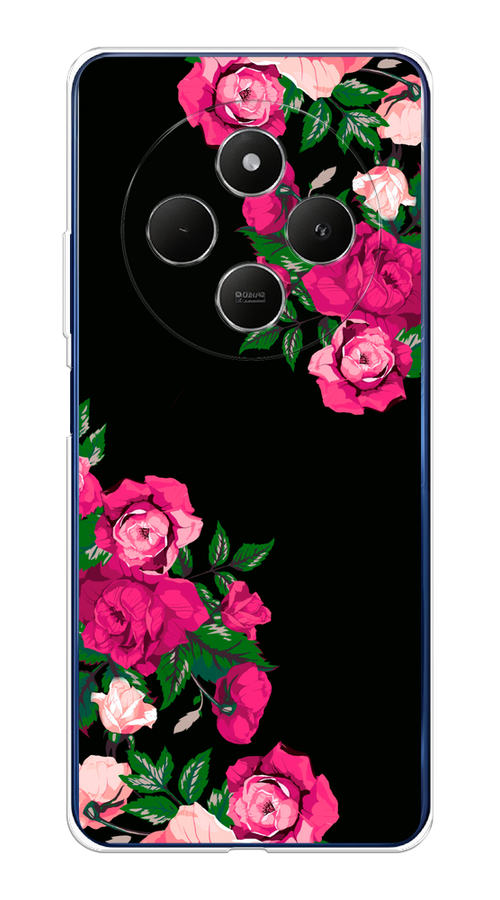 

Чехол на Xiaomi Redmi 14C/Poco C75 4G "Розы фуксия", Черный;розовый;зеленый, 322950-1