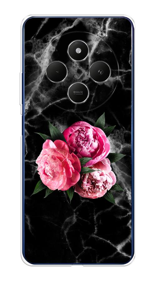 

Чехол на Xiaomi Redmi 14C/Poco C75 4G "Букет на черном мраморе", Черный;серый;розовый;зеленый;белый, 322950-1