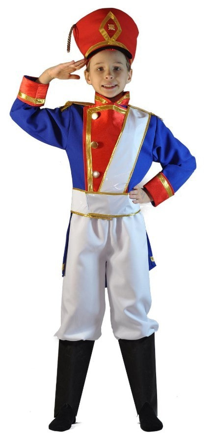 фото Костюм карнавальный карнавалия.рф оловянный солдатик в кителе детский р.30 (116-122 см)