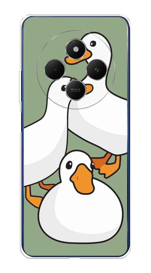 

Чехол на Xiaomi Redmi 14C/Poco C75 4G "Утиное трио", Оранжевый;белый;серый, 322950-1