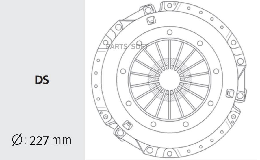 

VALEO PHC Корзина сцепления HYUNDAI: TERRACAN 2.5TD 01- 1шт