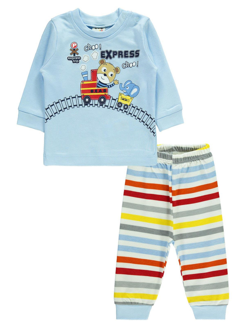 

Пижама Civil Baby 223512366Y21 голубой 0-3 мес (доставка из-за рубежа), 223512366Y21