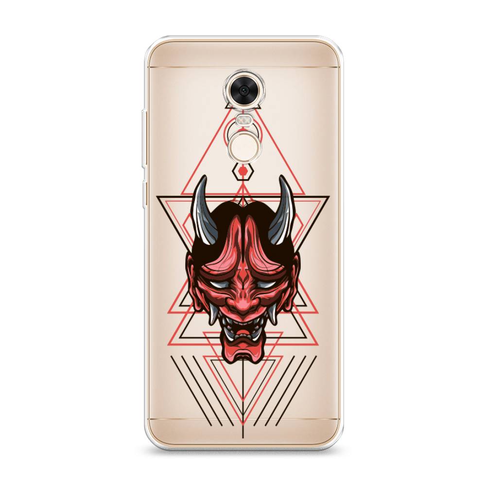 

Чехол на Xiaomi Redmi 5 Plus "Hanya Oni mask", Серый;красный;черный, 33150-4