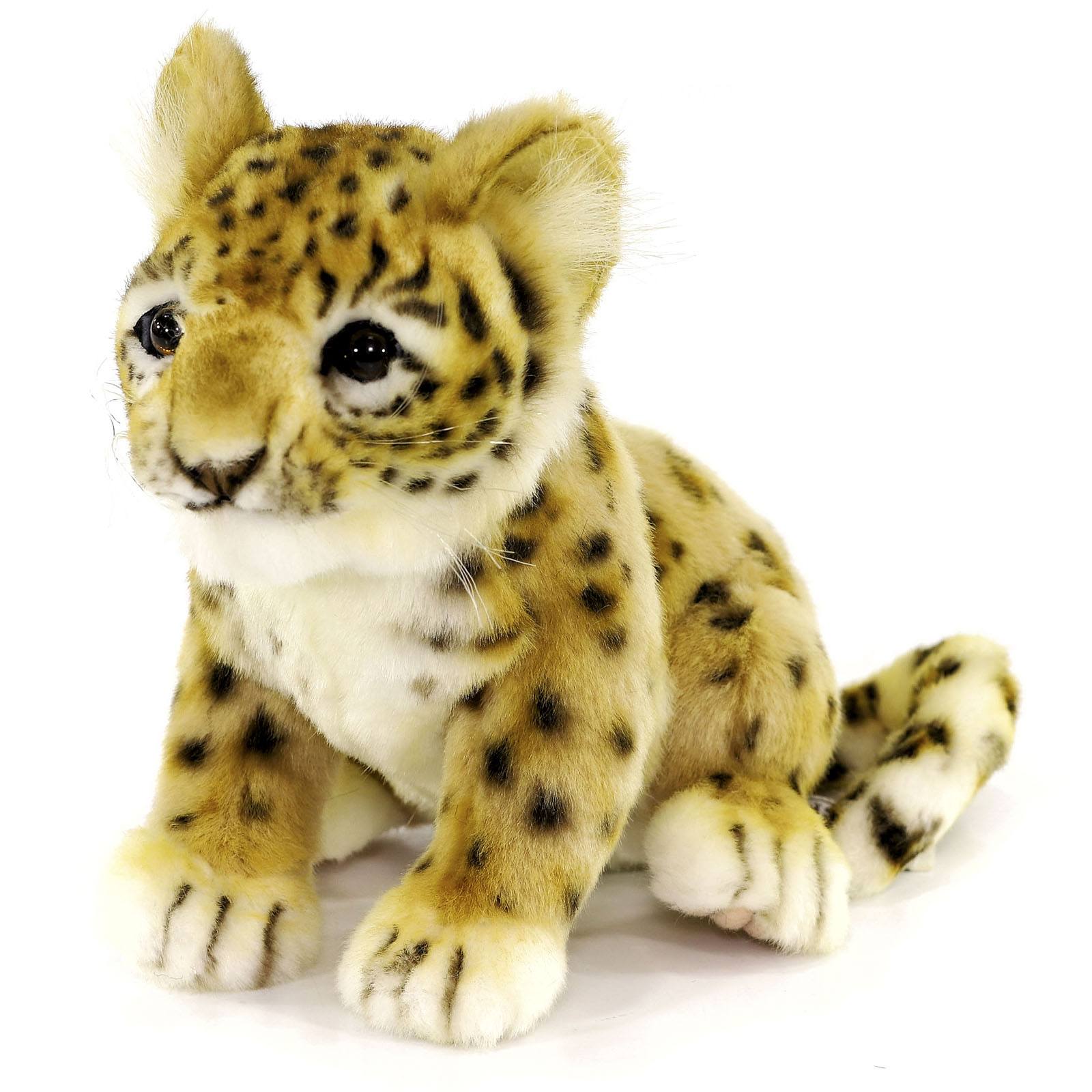 Реалистичная мягкая игрушка Hansa Creation Детеныш леопарда, 25 см (c хвостом) мягкая игрушка hansa газель 4778