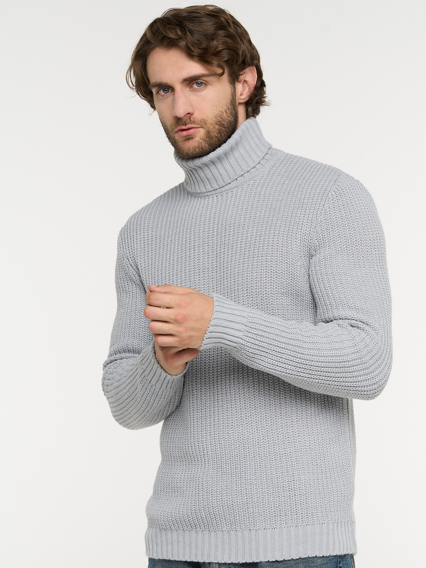 

Свитер мужской BE YOU 7222-15014 серый 50 RU, 7222-15014