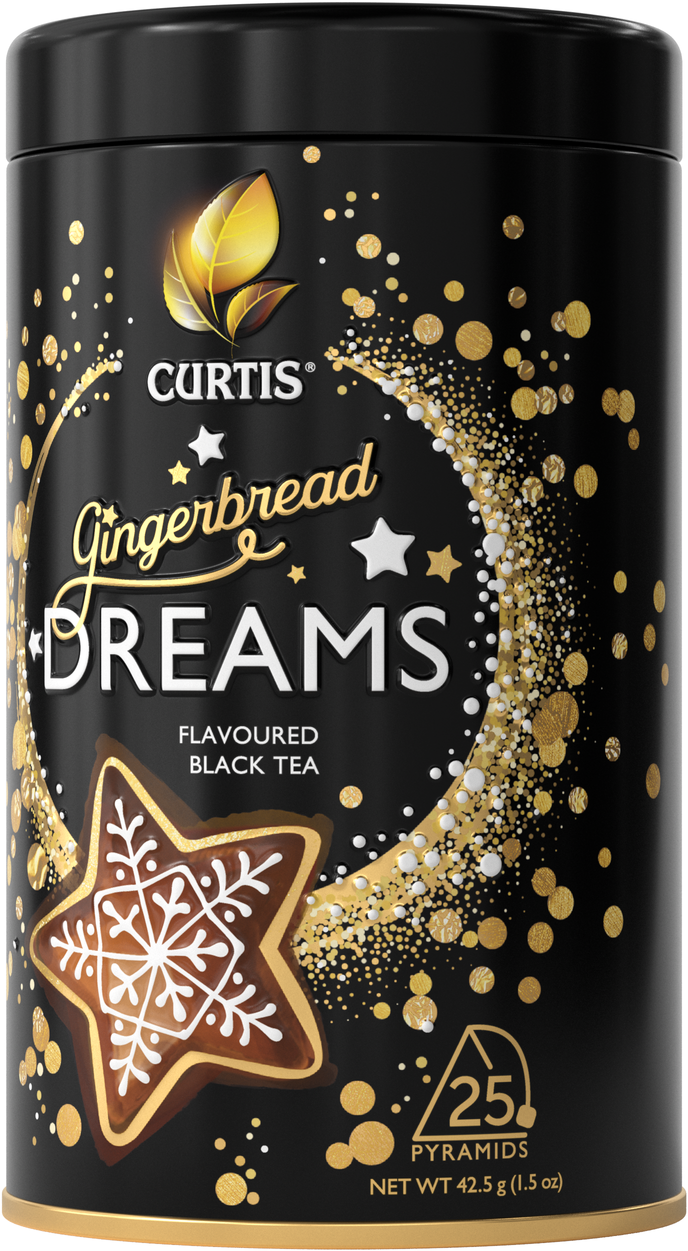 

Чай черный Curtis "Gingerbread Dreams" сувенир на Новый год, 25 пакетиков, 1