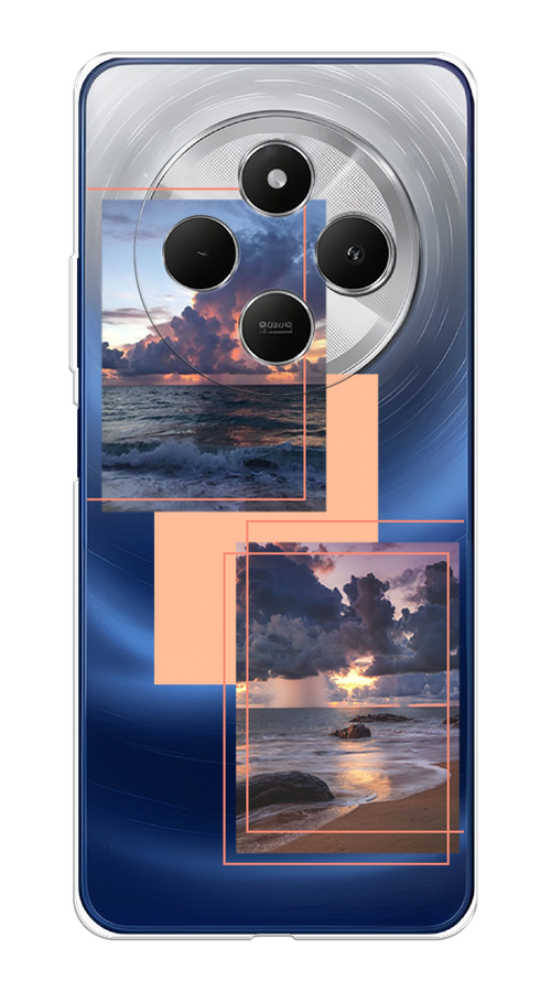 

Чехол на Xiaomi Redmi 14C/Poco C75 4G "Sky collage", Розовый;прозрачный;синий, 322950-1