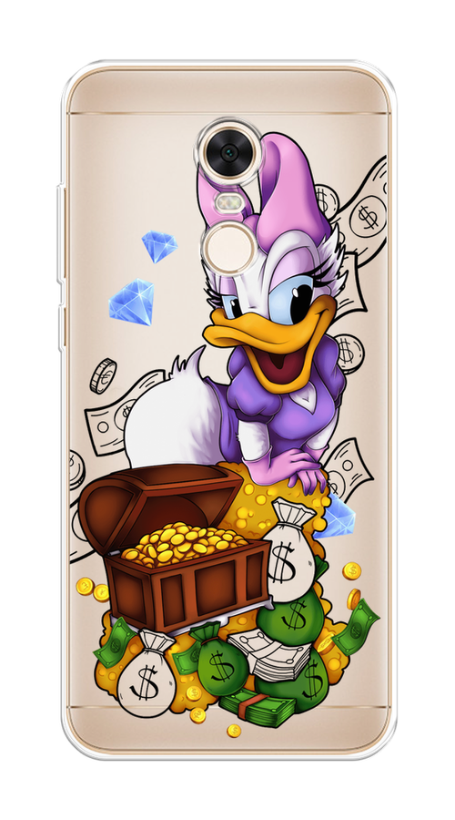 

Чехол на Xiaomi Redmi 5 Plus "Rich Daisy Duck", Коричневый;белый;фиолетовый, 33150-6
