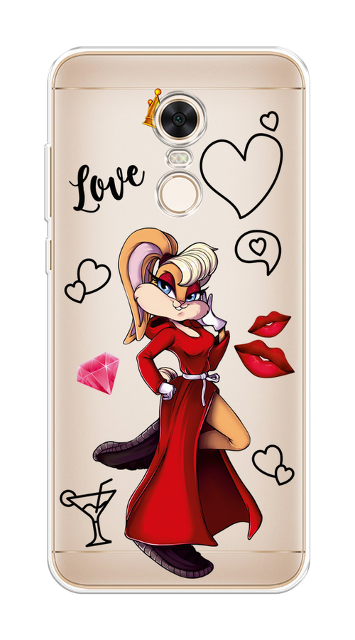 

Чехол на Xiaomi Redmi 5 Plus "Rich Lola Bunny", Красный;бежевый;оранжевый, 33150-6