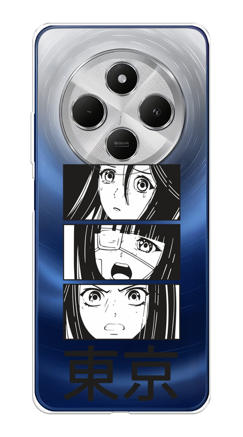 

Чехол на Xiaomi Redmi 14C/Poco C75 4G "Tokyo girls", Белый;черный;прозрачный, 322950-1