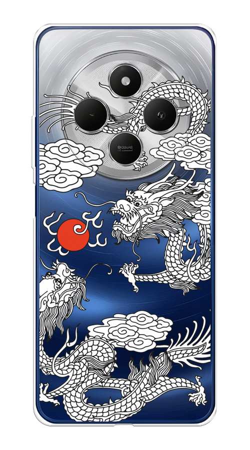 

Чехол на Xiaomi Redmi 14C/Poco C75 4G "Драконы с ножом", Прозрачный;черный;белый, 322950-1