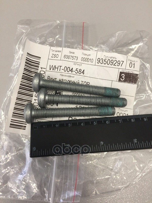 

VAG WHT004584 Винт наружный TORX ORG 3шт