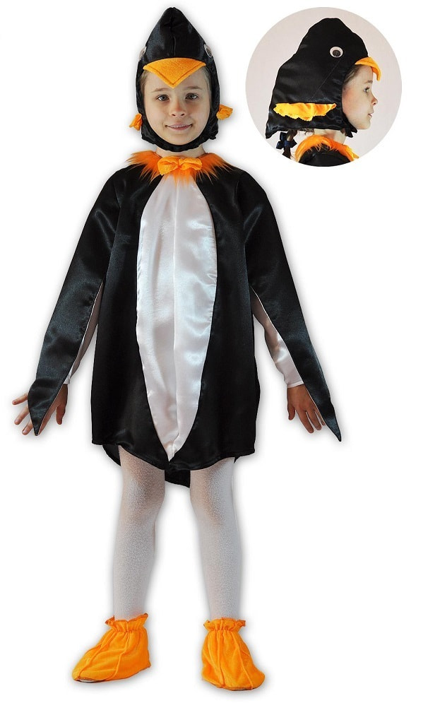 фото Костюм карнавальный карнавалия.рф пингвин с крыльями детский р.32 (122-128 см)