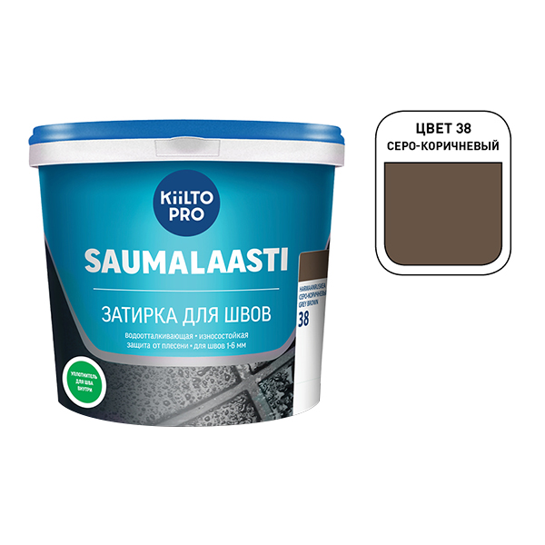 

Затирка цементная Kiilto Saumalaasti 038 серо-коричневая 10 кг