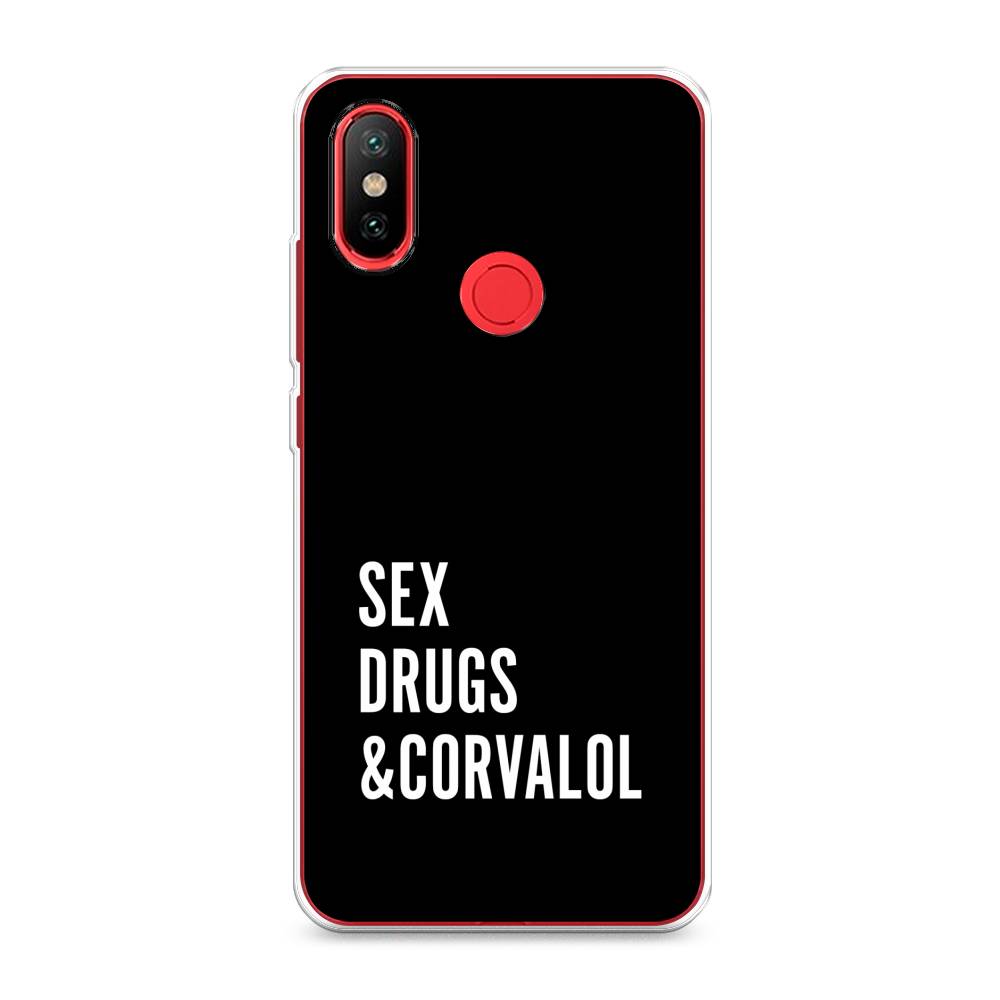 

Чехол на Xiaomi Mi 6X"Corvalol", Черный;серый;белый, 33250-6