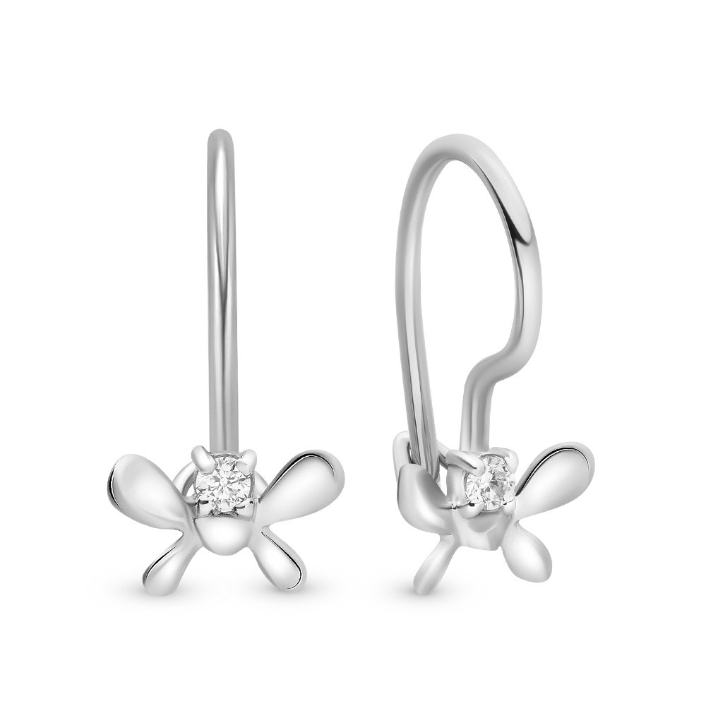 

Серьги из серебра с фианитом 585Gold 902000214, 902000214