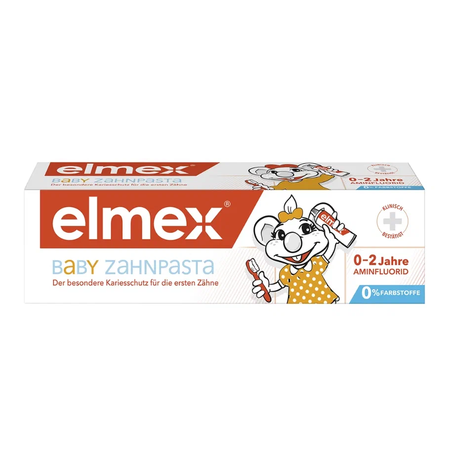 фото Детская зубная паста elmex baby 0-2лет 50мл